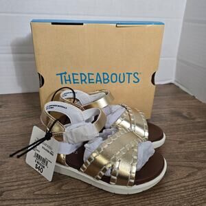 Thereabouts TH Lil Sara Gold White toddler 9 NWT
